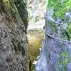 En el paso encajonado del Pou de Gorges -vista atrás- / Gorges de Salenys 