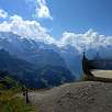 Mirando al Jungfrau desde la cima de Männlichen / Ruta a pie Suiza. Senderismo familiar al pie del Eiger 