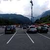 Estacionamiento de pago Grindelwald parking donde se coge el remonte / Ruta a pie Suiza. Senderismo familiar al pie del Eiger 