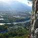 Vistas a Grenoble desde la parte dif�cil de la v�a / V&iacute;a ferrata � Les Prises de la Bastille 