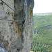 Cruzando el primero de los dos puentes Nepal�s / V&iacute;a ferrata � Boffi 
