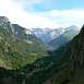Vistas a Gavarnie desde la ferrata / V&iacute;a ferrata � Chaos de Coum�ly 