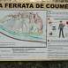 Croquis de la ruta / V&iacute;a ferrata � Chaos de Coum�ly 