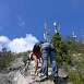 Final de la v�a en la cima de Poingt Ravier / V&iacute;a ferrata � Poingt Ravier 