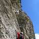 Primer tramo vertical y a�reo / V&iacute;a ferrata � Vigneaux | La Balme 