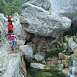 �ltimo tramo de salida del Parrisal equipado con una cadena / Sendero � Les G�bies del Parrisal 