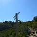 Indicadores. Hacia arriba entrada al B�sender(Cruciacha) hacia abajo el Vero y la ermita de San Mart�n / Sendero � El r�o Vero hasta el Abrigo Gallinero 