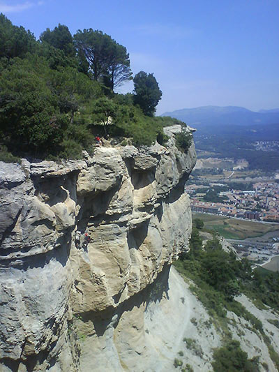 Riscos de la Tosquera vistos desde el tramo fácil 