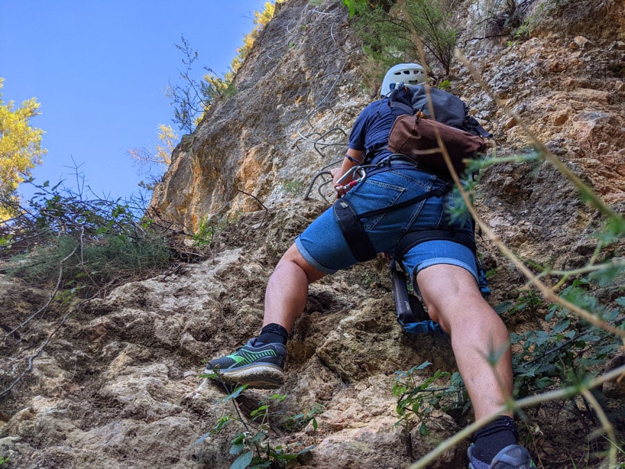 Entrada de la vía ferrata 
