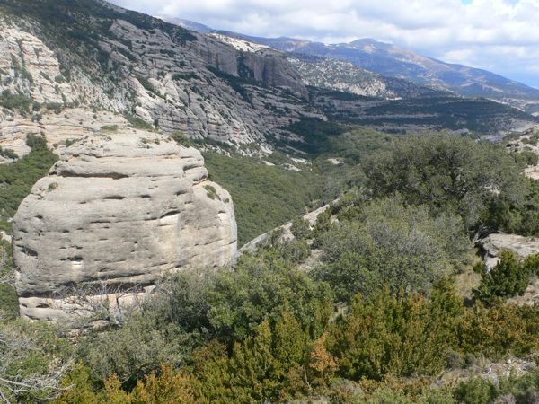 Vista del Huevo desde la cima de la Peña San Cosme 