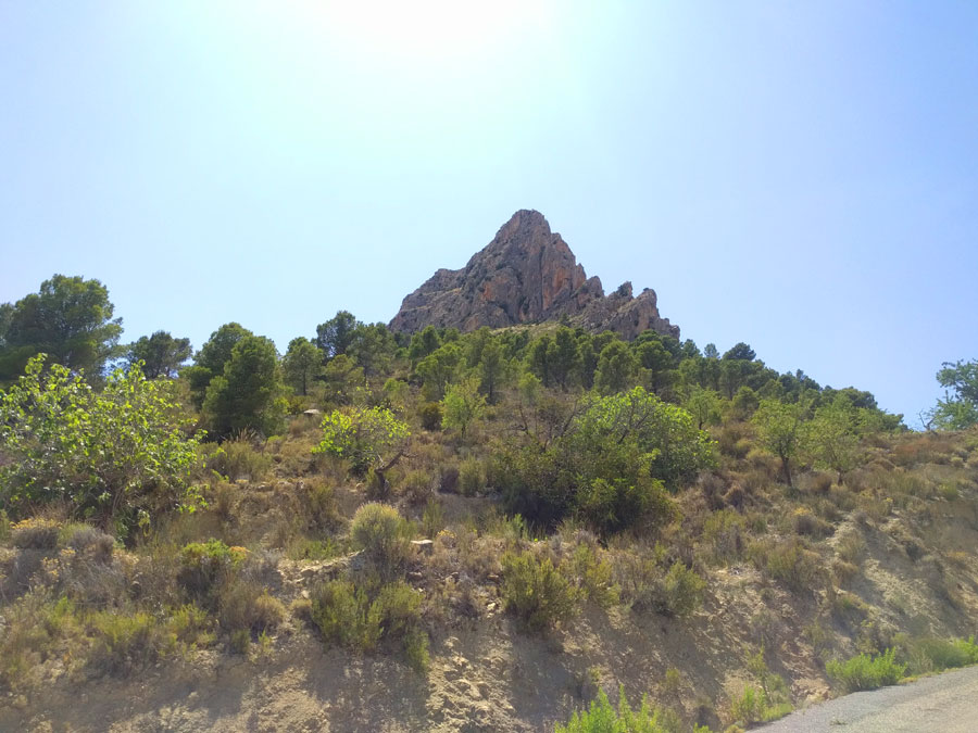 Vista de la cresta desde el estacionamiento 