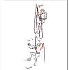 Detalle:Consejos de Petzl para avanzar por una vía ferrata con niños ©Petzl / Blog · Los disipadores 