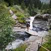 Puente por encima del Flem / Ruta a pie Sendero familiar por el río Flem | Suiza 