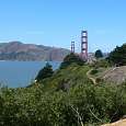 Primera vista del puente Golden Gate 