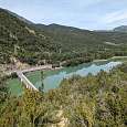 Vistas desde el final de la vía ferrata al puente Nou de Monares 