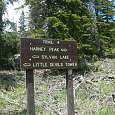 Enlace con el sendero nº 4 -derecha a Harney Peak- 