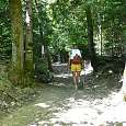 Duras rampas para subir a Montsegur 