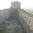 Vista desde la muralla del Castillo de Montsegur 