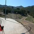 Desvío para salir de la urbanización 
