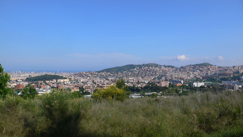 Vista de Barcelona desde la carretera de Cerdanyola 