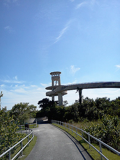 Al pie de la torre observatorio 