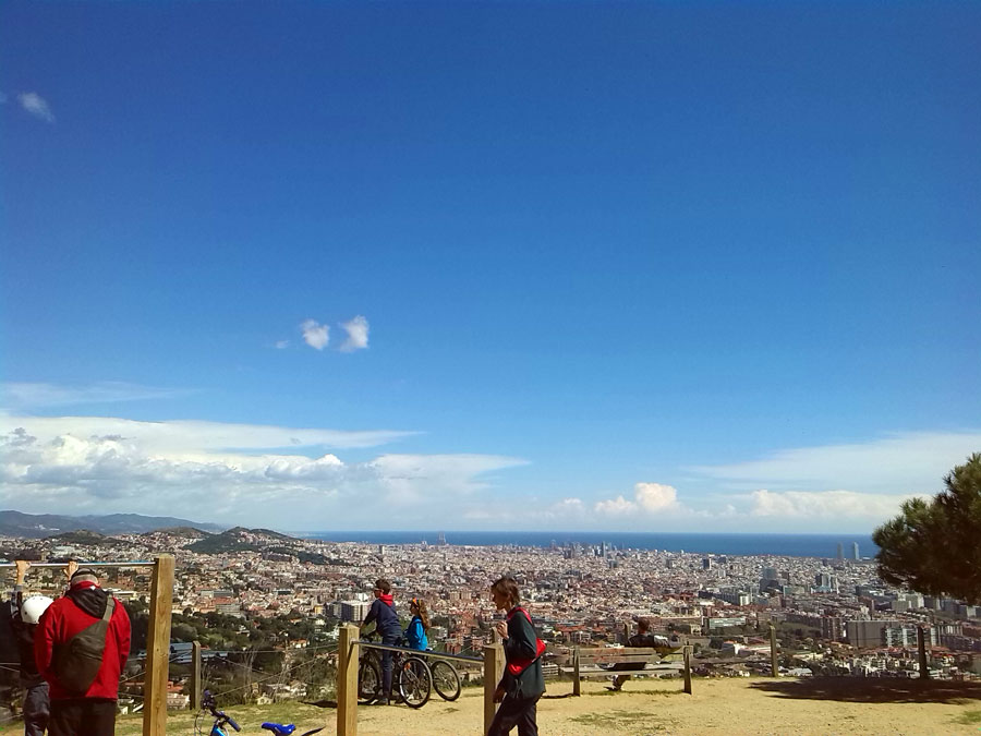 Zona de entreno en el Passeig de les Aigües 