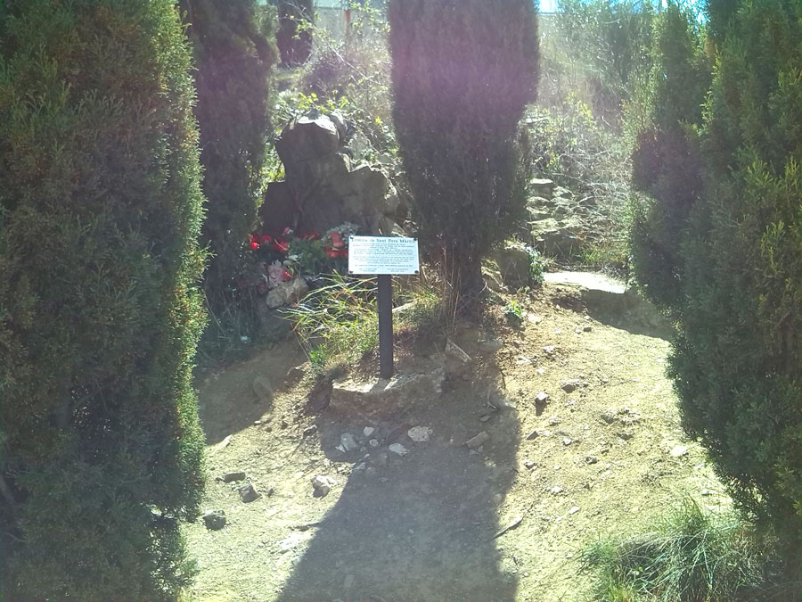 Restos de la ermita de Sant Pere Màrtir 