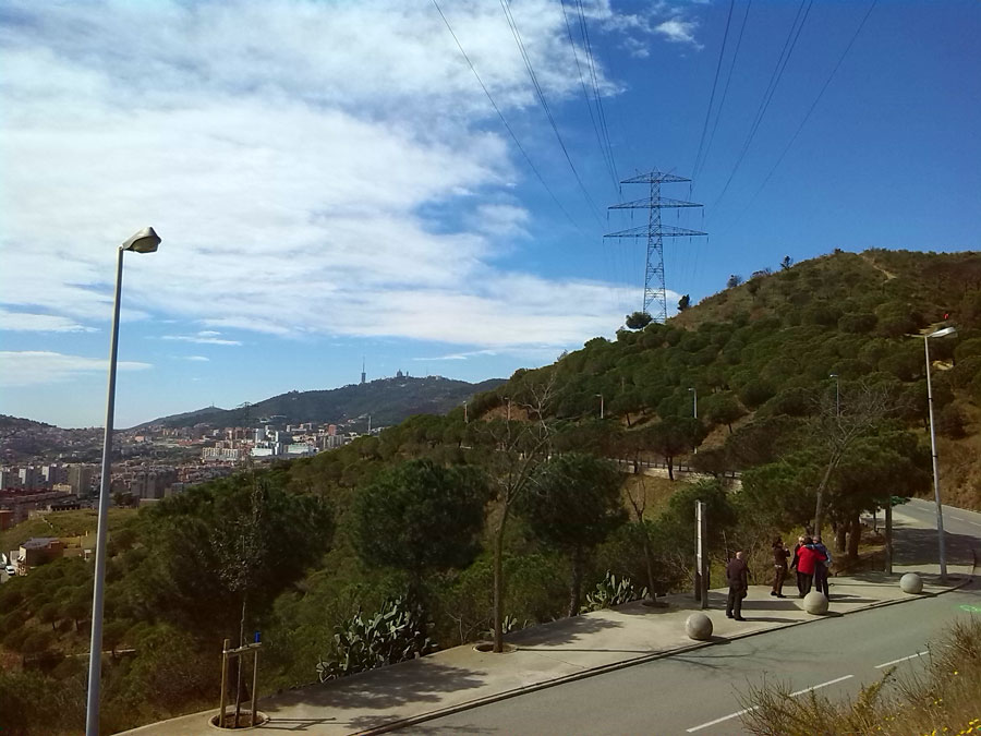 El Tibidabo desde Torre Baró 