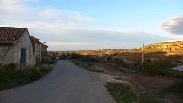 De regreso el atardecer en Valdealgorfa 
