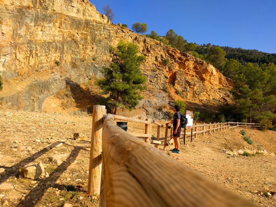 Entrance to the via ferrata 