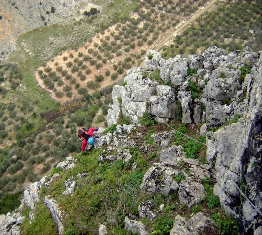Vista atrás en la subida 