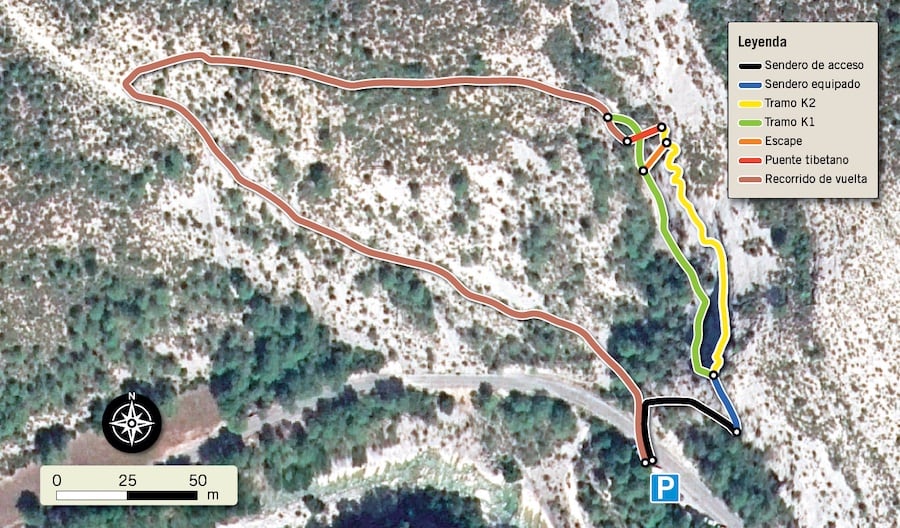 Croquis oficial del itinerario