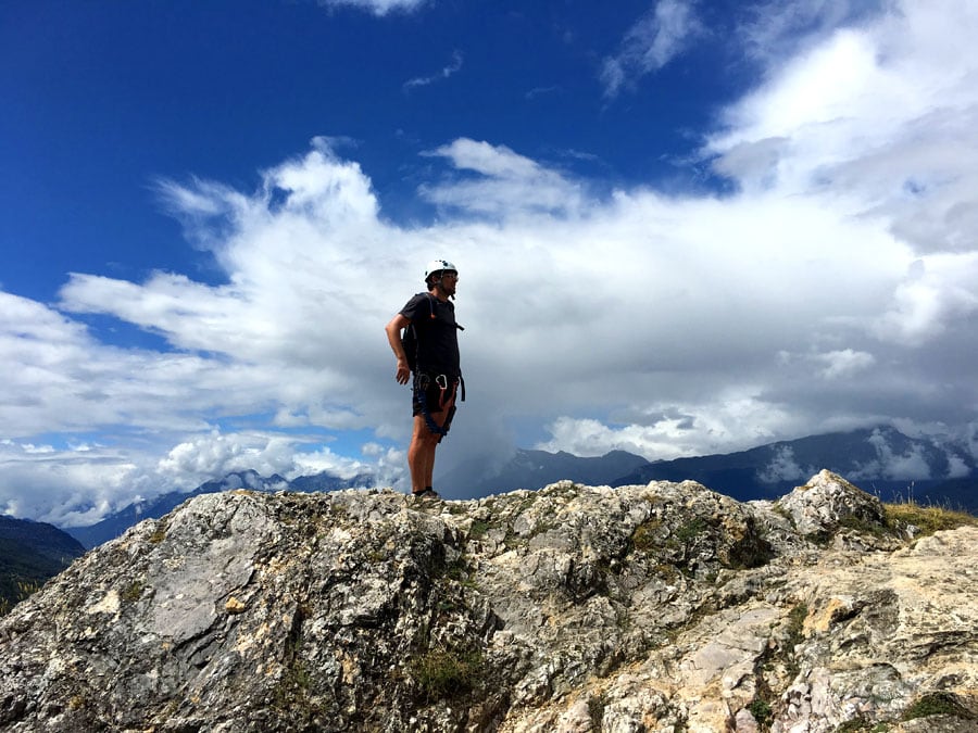 Summit of the vía ferrata 