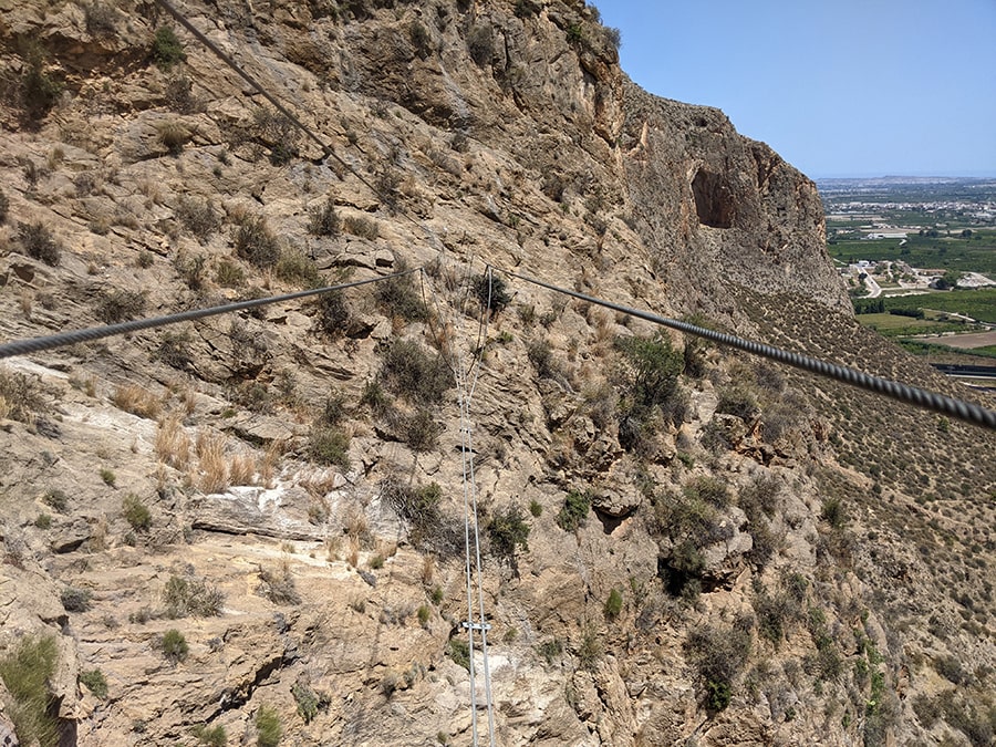 Puente tibetano de 33 metros para finalizar el K3 familiar 