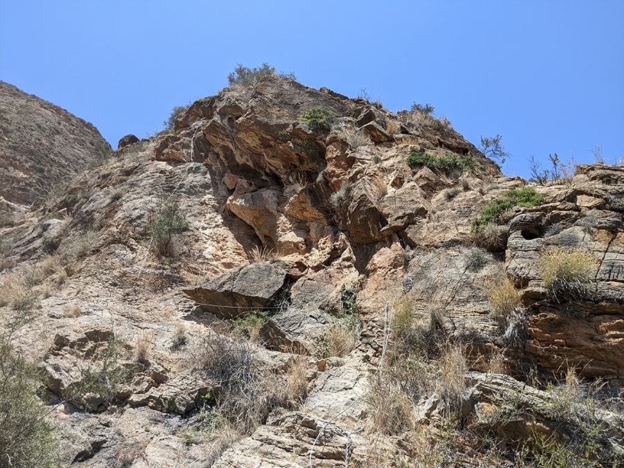 Primeros pasos en la vía ferrata tramo familiar K3 