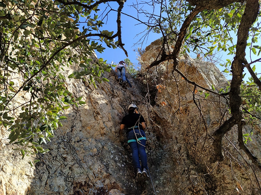 Bajando por la vía ferrata
