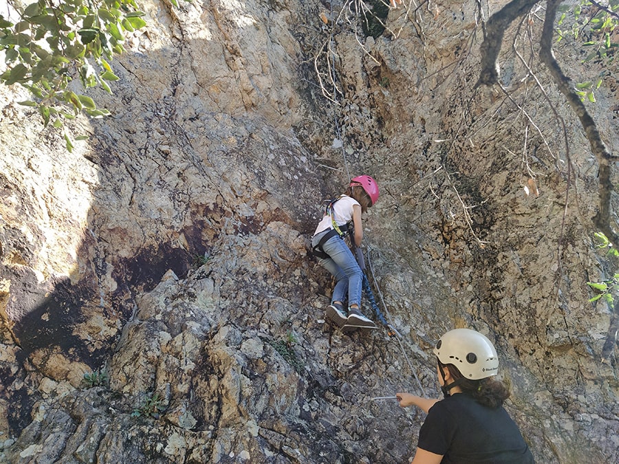 Final de la vía ferrata 