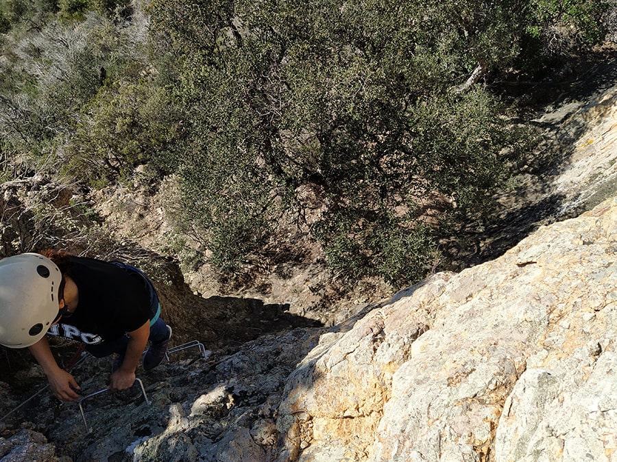 Salida de la vía ferrata 