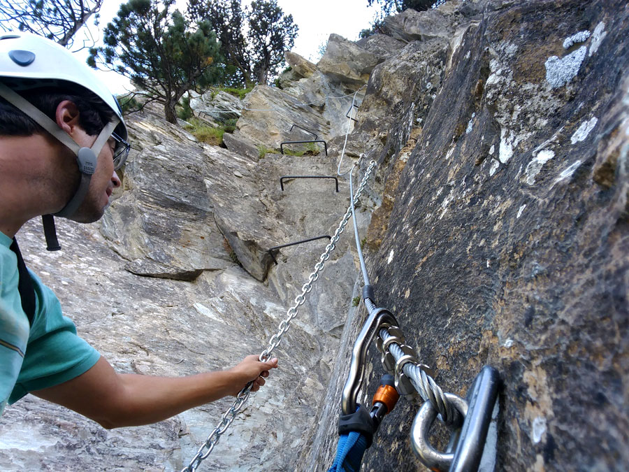 Section with chains and stemples close to the end -we’ll continue to the left- 