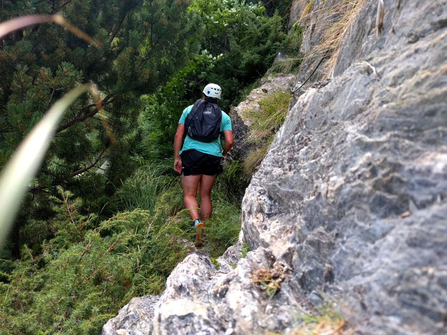 Entering the  Canal de la Mora 