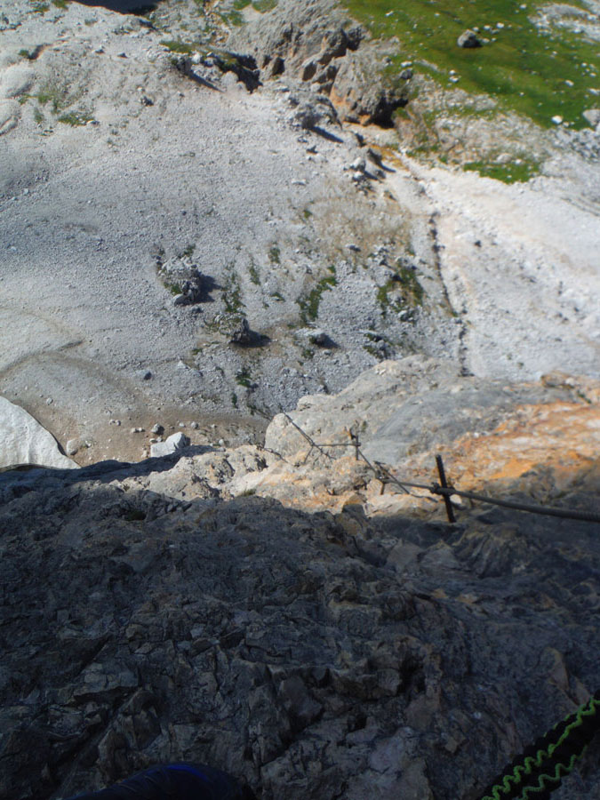 Vertical de la vía ferrata 