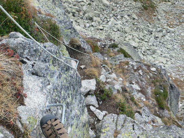 Looking down 