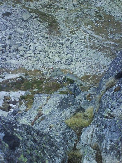 Starting the left ferrata (easy) 
