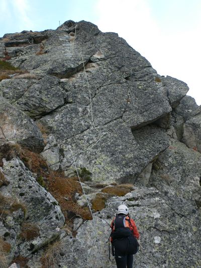 End section of the left ferrata 