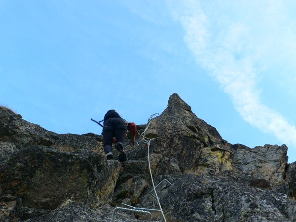 Vertical ledge of the right alternative 