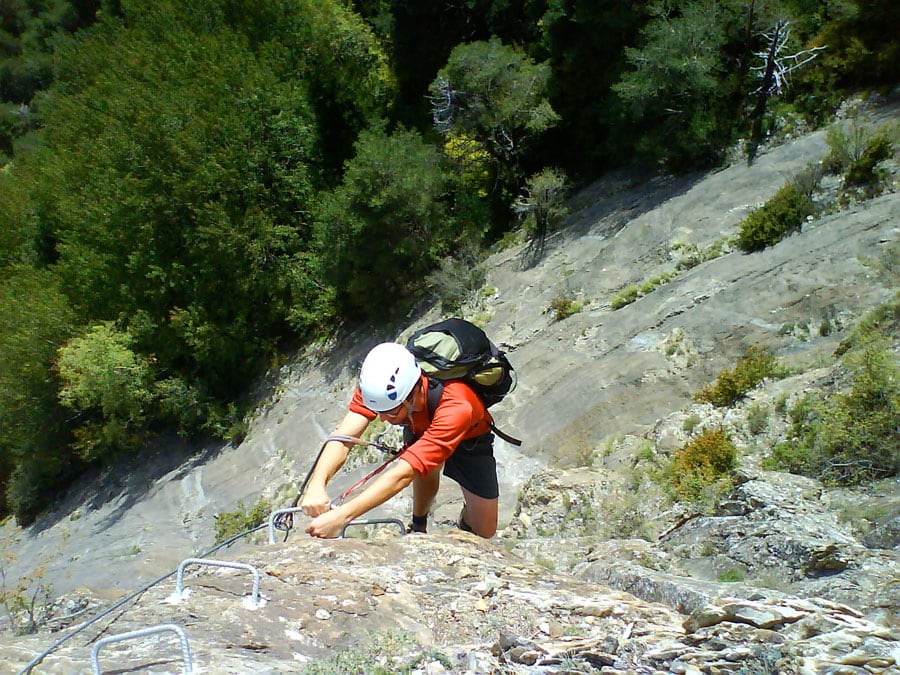 Exiting the exposed stretch 