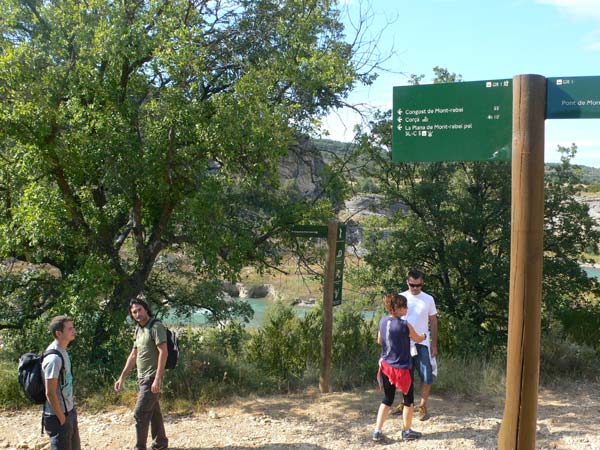The route is well marked 