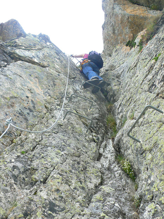 We continue climbing short slopes 
