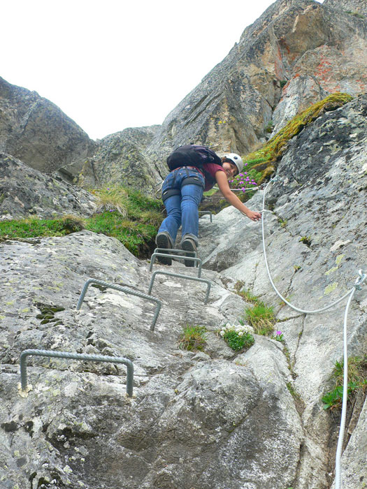 Slightly inclined section 