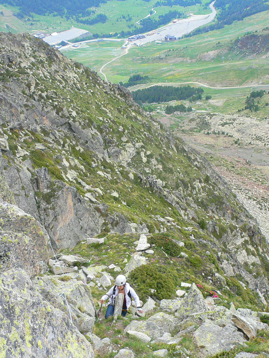Last part of the via ferrata 